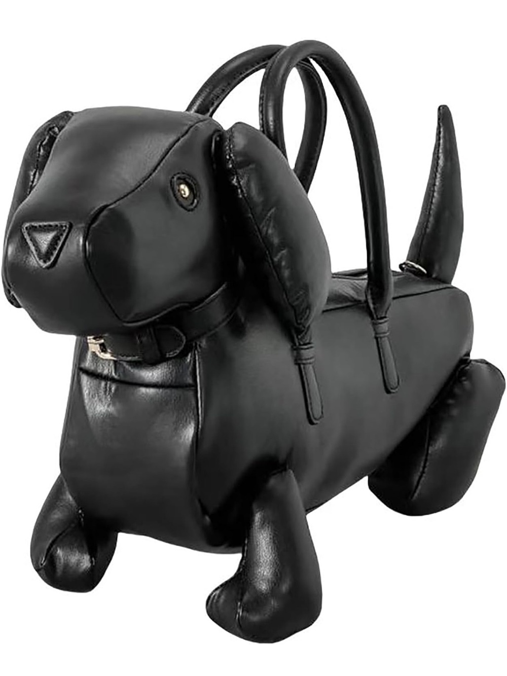 Black Dog-Shaped Pet Travel Bag - Stylish Carry Case - Picture 1 of 2